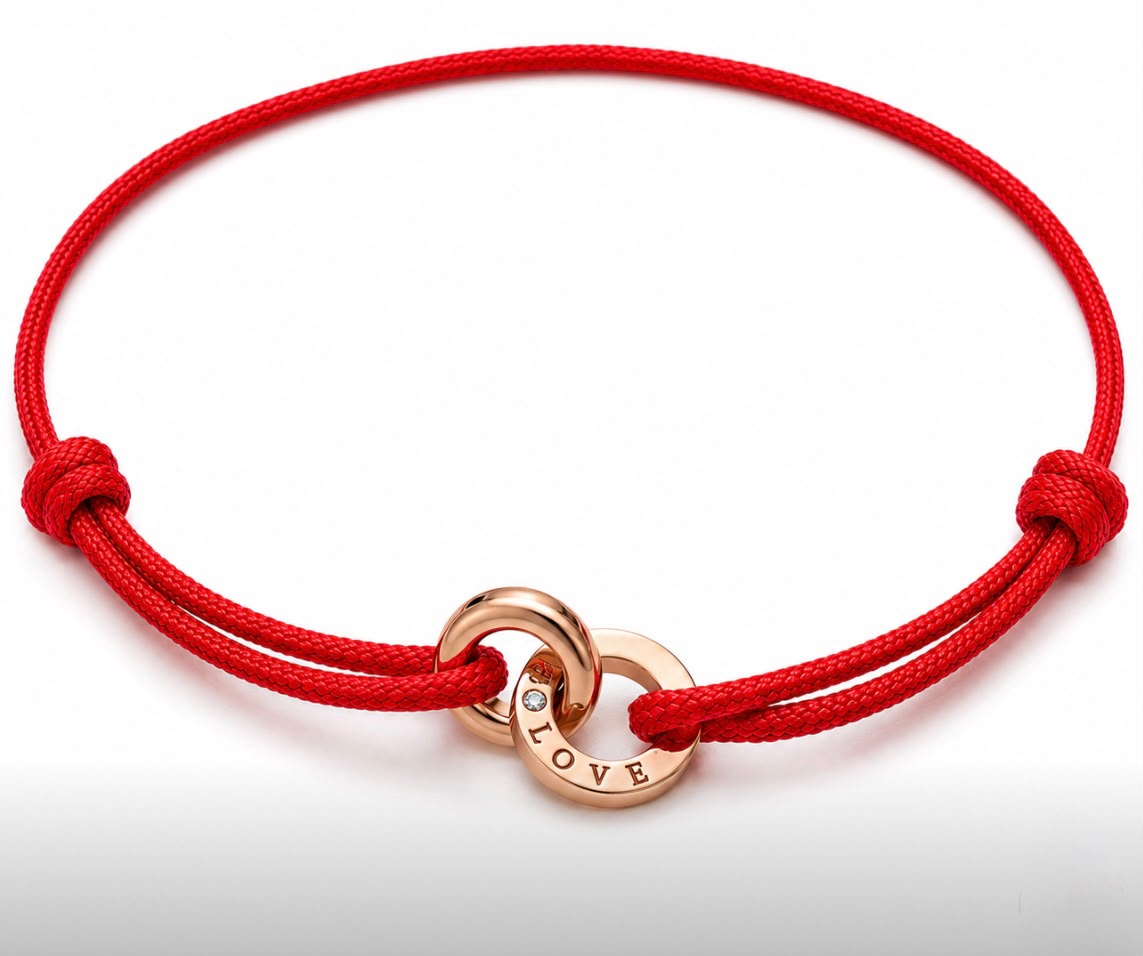 ROSSO – bransoletka sznurkowa